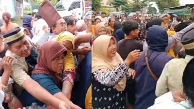 Takjil Gratis DPD APPSI Jombang di Pasar Gudo Diserbu Warga