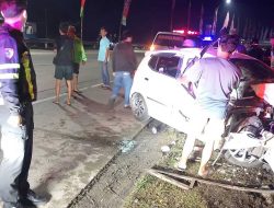Kecelakaan di Jatipelem Jombang, Mobil Ayla Ringsek, Satu Nyawa Melayang