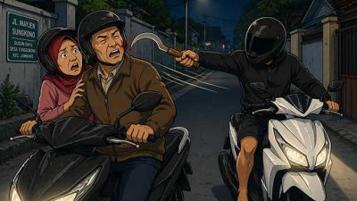 pasutri tunggorono jombang disabet sabit orang tak dikenal 1