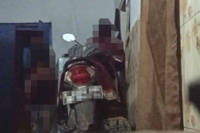 Tangkapan layar dari video yang diserahkan pelapor ke Polres Jombang untuk dijadikan barang bukti.